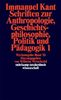 Suhrkamp Taschenbuch Wissenschaft Nr. 192: Immanuel Kant Werkausgabe XI: Schriften zur Anthropologie, Geschichtsphilosophie, Politik und Pädagogik 1