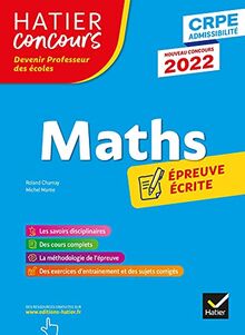 Maths : épreuve écrite d'application : CRPE admissibilité, nouveau concours 2022