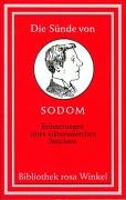 Die Sünde von Sodom. Erinnerungen eines viktorianischen Strichers