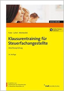 Klausurentraining für Steuerfachangestellte - Abschlussprüfung (NWB Steuergrundkurs)