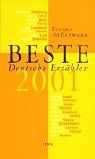 Beste Deutsche Erzähler 2001: Eine Anthologie