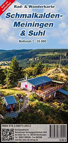 Schmalkalden - Meiningen & Suhl: Rad- und Wanderkarte (reiß- und wetterfest)