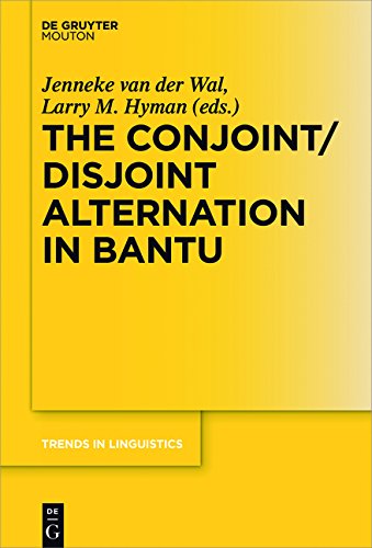 The Conjoint/Disjoint Alternation in Bantu (Trends in Linguistics. Studies and Monographs [TiLSM], Band 301)