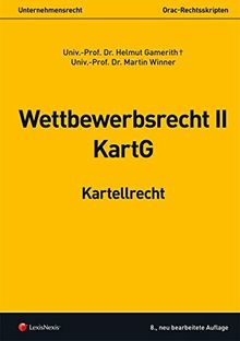 Wettbewerbsrecht II - Kartellrecht (Skripten)