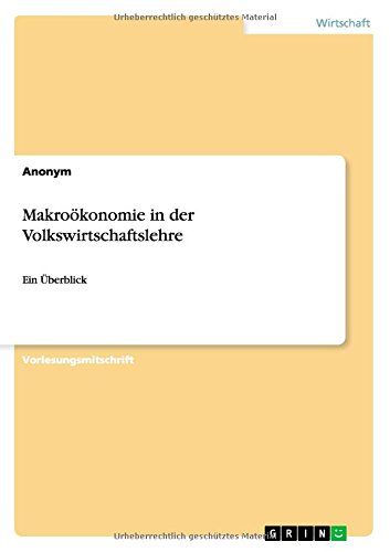 Makroökonomie in der Volkswirtschaftslehre: Ein Überblick