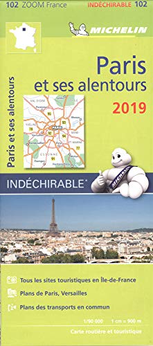 Michelin Paris et ses alentours 2019: Zoom Karte widerstandsfähig 1:90.000 (MICHELIN Zoomkarten)