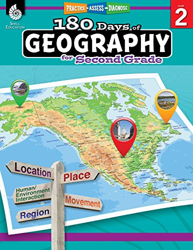 180 Days of Geography for Second Grade: Practice, Assess, Diagnose (180 Days of Practice, Level 2)