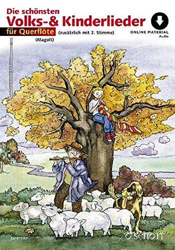 Die schönsten Volks- und Kinderlieder: sehr leicht bearbeitet. 1-2 Flöten.: sehr leicht bearbeitet. 1-2 Flöten. Ausgabe mit Online-Audiodatei.