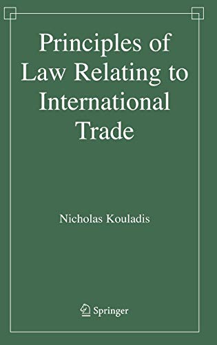 Principles of Law Relating to International Trade