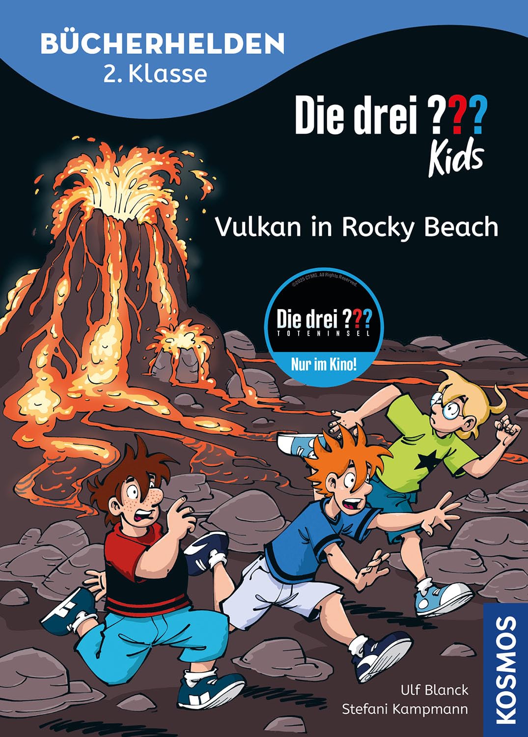 Die drei ??? Kids, Bücherhelden 2. Klasse, Vulkan in Rocky Beach: Gut lesen können - spannende Detektivgeschichten mit Justus, Peter und Bob - Kinderbuch für Erstleser ab 7 Jahren
