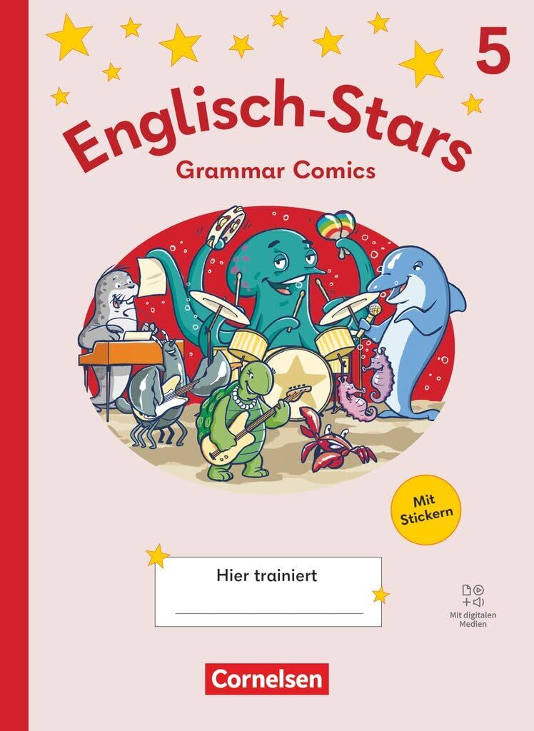 Englisch-Stars 5. Schuljahr - Allgemeine Ausgabe ab 2025 - Übungsheft Grammar Comics