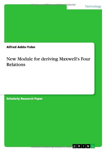 New Module for deriving Maxwell's Four Relations