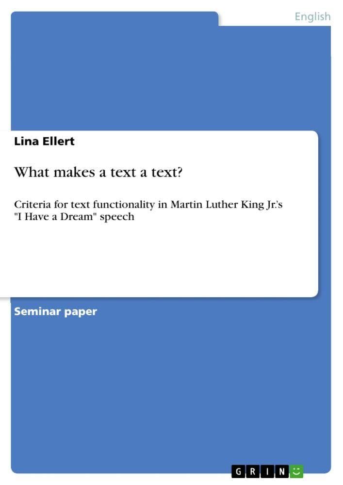 What makes a text a text?