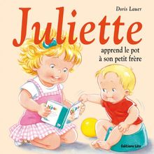Juliette apprend le pot à son petit frère