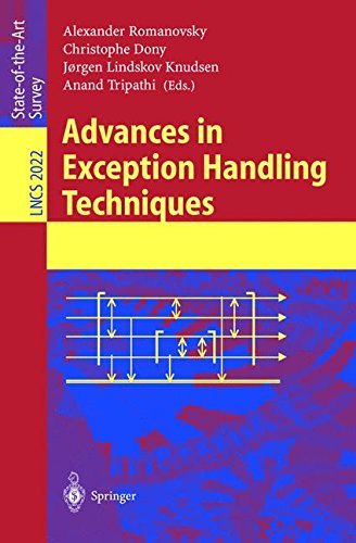 Advances in Exception Handling Techniques (Lecture Notes in Computer Science)