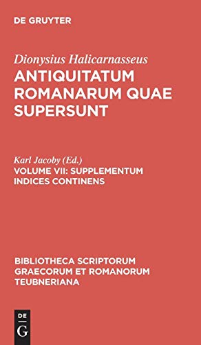 Supplementum Indices Continens (Bibliotheca scriptorum Graecorum et Romanorum Teubneriana)