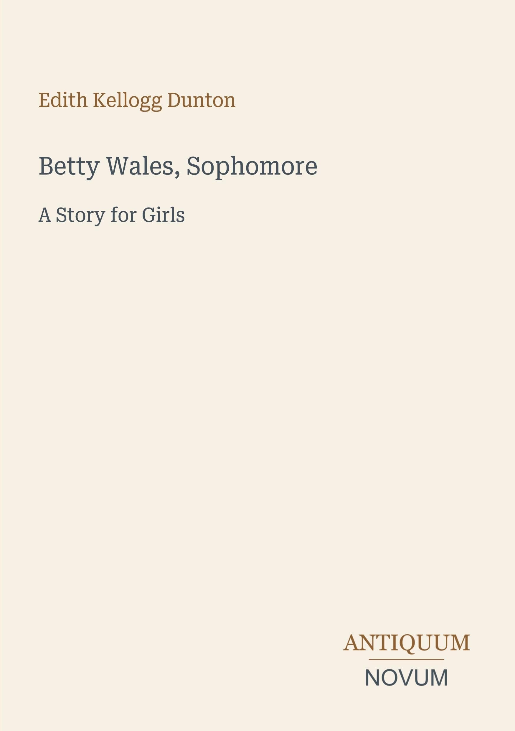 Betty Wales, Sophomore
