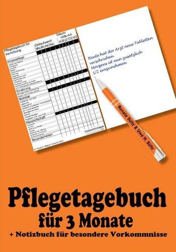 Pflegetagebuch für 3 Monate - inkl. Notizbuch