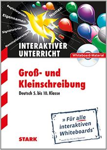 Interaktiver Unterricht / Groß- und Kleinschreibung - Deutsch 5. bis 10. Klasse: Whiteboard-Material - für alle interaktiven Whitboards