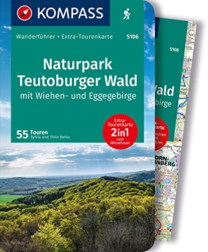 Behla, Silvia und Thilo Kompass Wanderführer Naturpark Teutoburger Wald Mit Wiehen- Und Eggegebirge, 55 Touren, Mit Extra-Tourenkarte, Gpx-Daten Zum Download