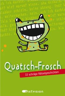 Quatsch-Frosch (grün). 33 schräge Rätselgeschichten (Spielkarten in Box).