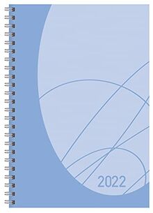 Buchkalender Wochentimer Flexi Colourlux aqua 2022: Terminplaner mit Spiralbindung. Din A5 Terminkalender 1 Woche 2 Seiten. Extra Platz für Notizen.