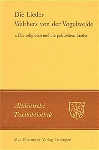Altdeutsche Textbibliothek, Nr.43, Die Lieder