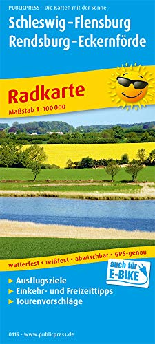Schleswig - Flensburg - Rendsburg - Eckernförde: Radkarte mit Ausflugszielen, Einkehr- & Freizeittipps, wetterfest, reissfest, abwischbar, GPS-genau. 1:100000 (Radkarte / RK)