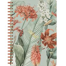 Notizblock Paradise: Notizbuch, Spiralblock, mit Goldveredelung, 80 Blatt, vegan, TO-DO`s,, linert/dotted, inkl. Stickern - SchreibLiebe