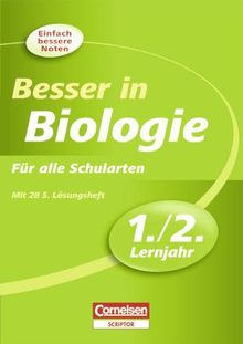 Besser in der Sekundarstufe I - Biologie: 1./2. Lernjahr - Übungsbuch mit separatem Lösungsheft (28 S.): Übungsbuch mit separatem Lösungsheft (24 S.)