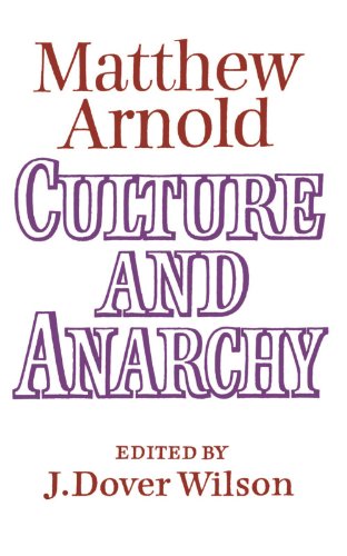 Wilson, J. Dover Culture And Anarchy, Landmarks In The History Of Education