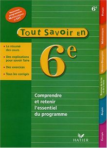 Tout savoir en 6e