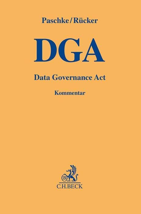 Data Governance Act (Gelbe Erläuterungsbücher)
