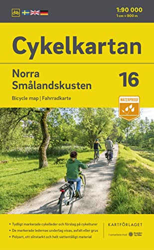 Cykelkartan Blad 16 Norra Smålandskusten 1:90000: Radwanderkarte 16 Norra Smalandskusten 1:90000