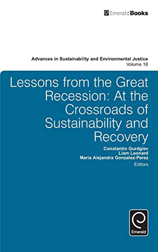 Lessons from the Great Recession: At the Crossroads of Sustainability and Recovery (Advances in Sustainability and Environmental Justice, 18, Band 18)