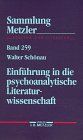 Einführung in die psychoanalytische Literaturwissenschaft