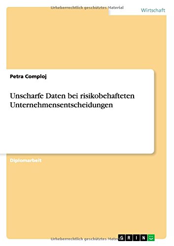Unscharfe Daten bei risikobehafteten Unternehmensentscheidungen
