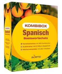 Kombibox Spanisch Basiswortschatz, Karteikartenbox, 2 Audio-CDs u. Wortschatzposter | Buch | Zustand gut