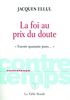 La foi au prix du doute : Encore quarante jours...