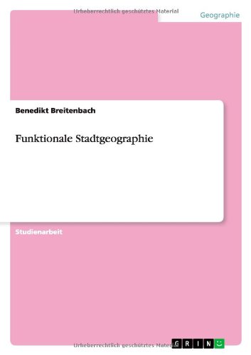 Funktionale Stadtgeographie