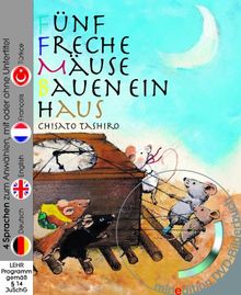 Fünf freche Mäuse bauen ein Haus (Buch mit DVD)