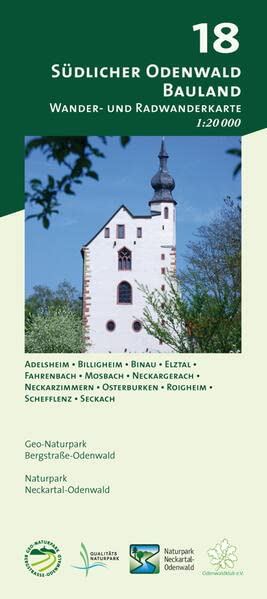 Blatt 18, Südlicher Odenwald - Bauland: Wander- und Radwanderkarte 1:20.000. Mit Adelsheim, Billigheim, Binau, Elztal, Fahrenbach, Mosbach, ... und Naturpark Neckartal-Odenwald)