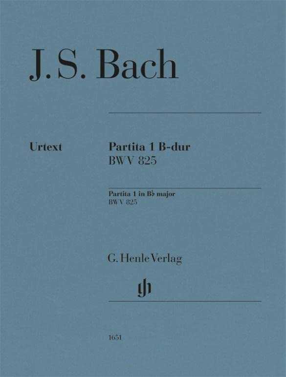 Partita Nr. 1 B-dur BWV 825; Klavier zu zwei Händen: Besetzung: Klavier zu zwei Händen (G. Henle Urtext-Ausgabe)