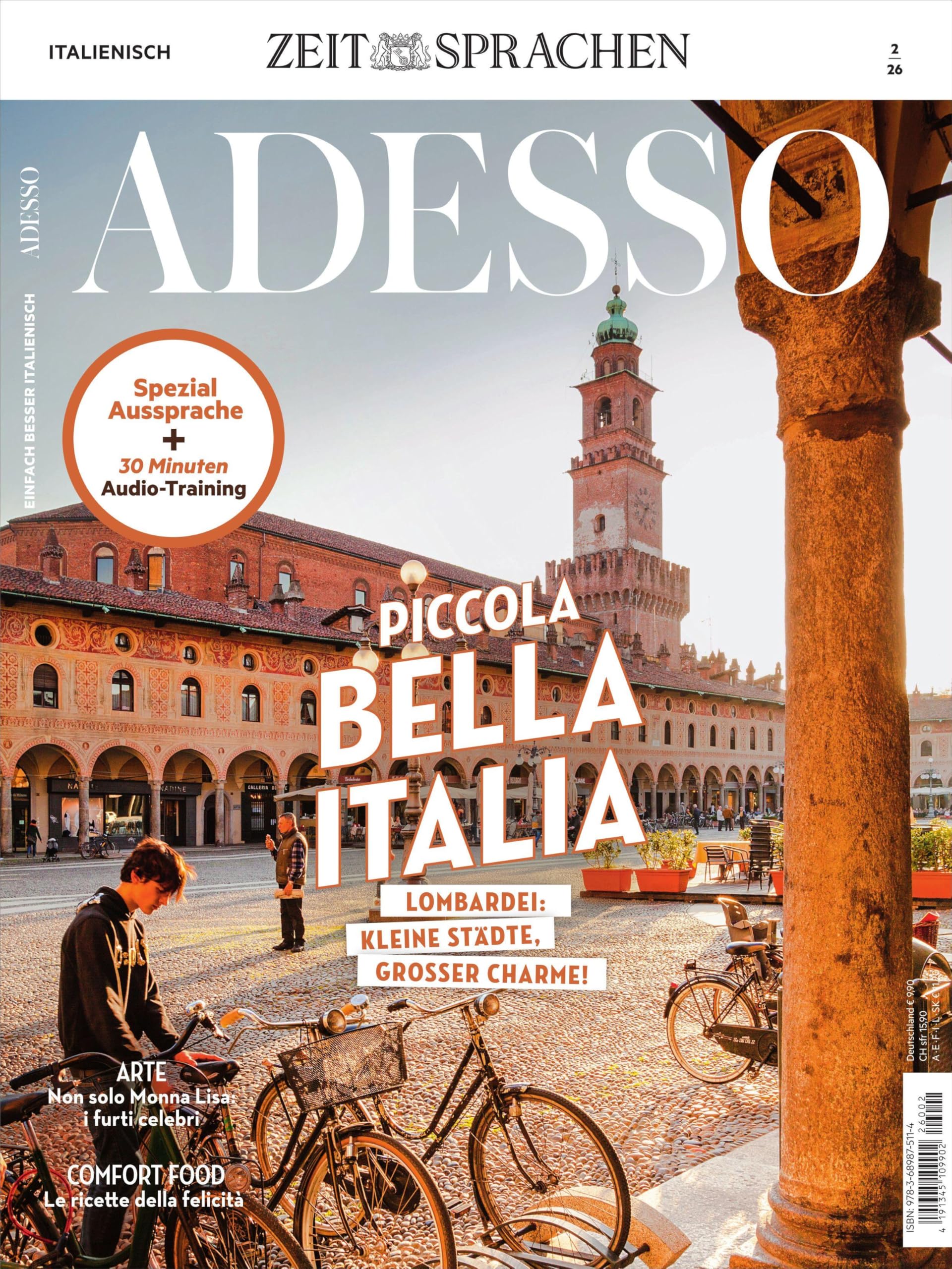 Adesso Magazin 2/26: Piccola bella Italia. Lombardei: kleine Städte, großer Charme!