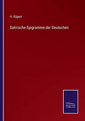Satirische Epigramme der Deutschen