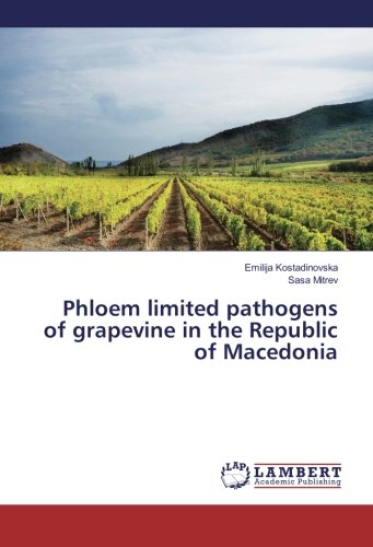 Phloem limited pathogens of grapevine in the Republic of Macedonia