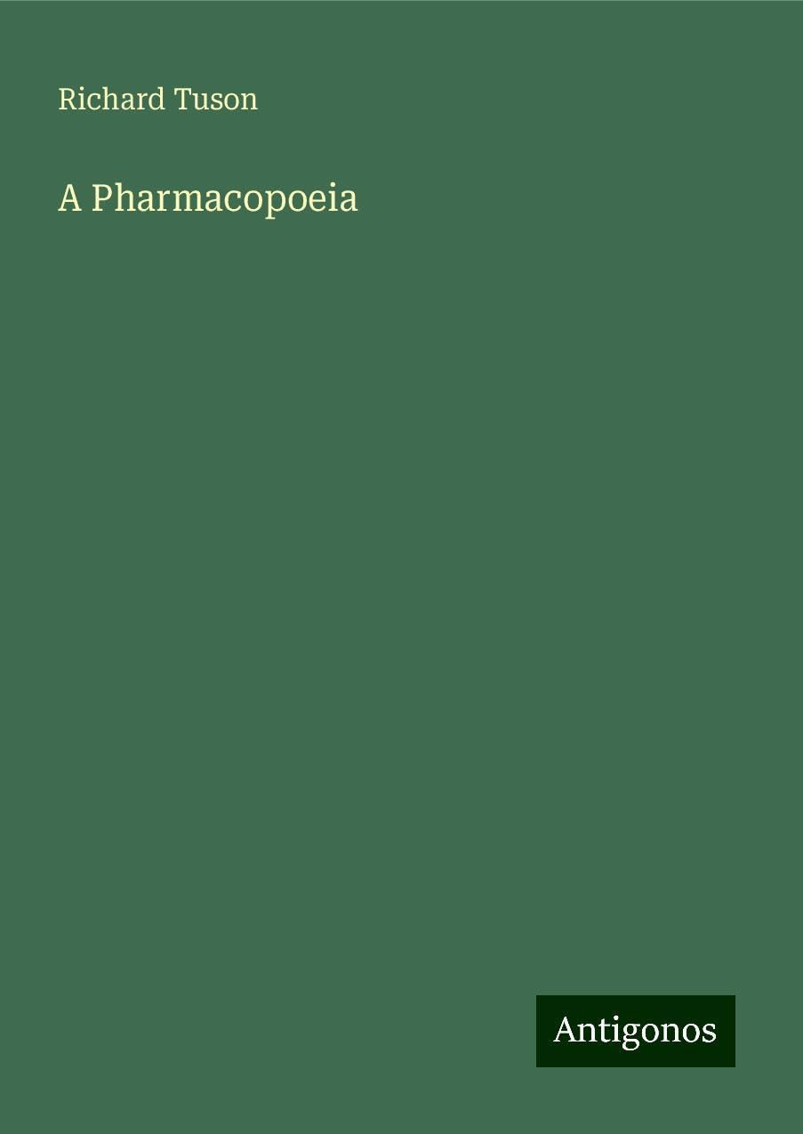 A Pharmacopoeia