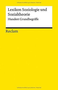 Lexikon Soziologie und Sozialtheorie: Hundert Grundbegriffe