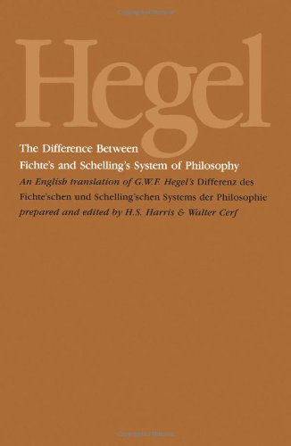 The Difference Between Fichte's and Schelling's System of Philosophy