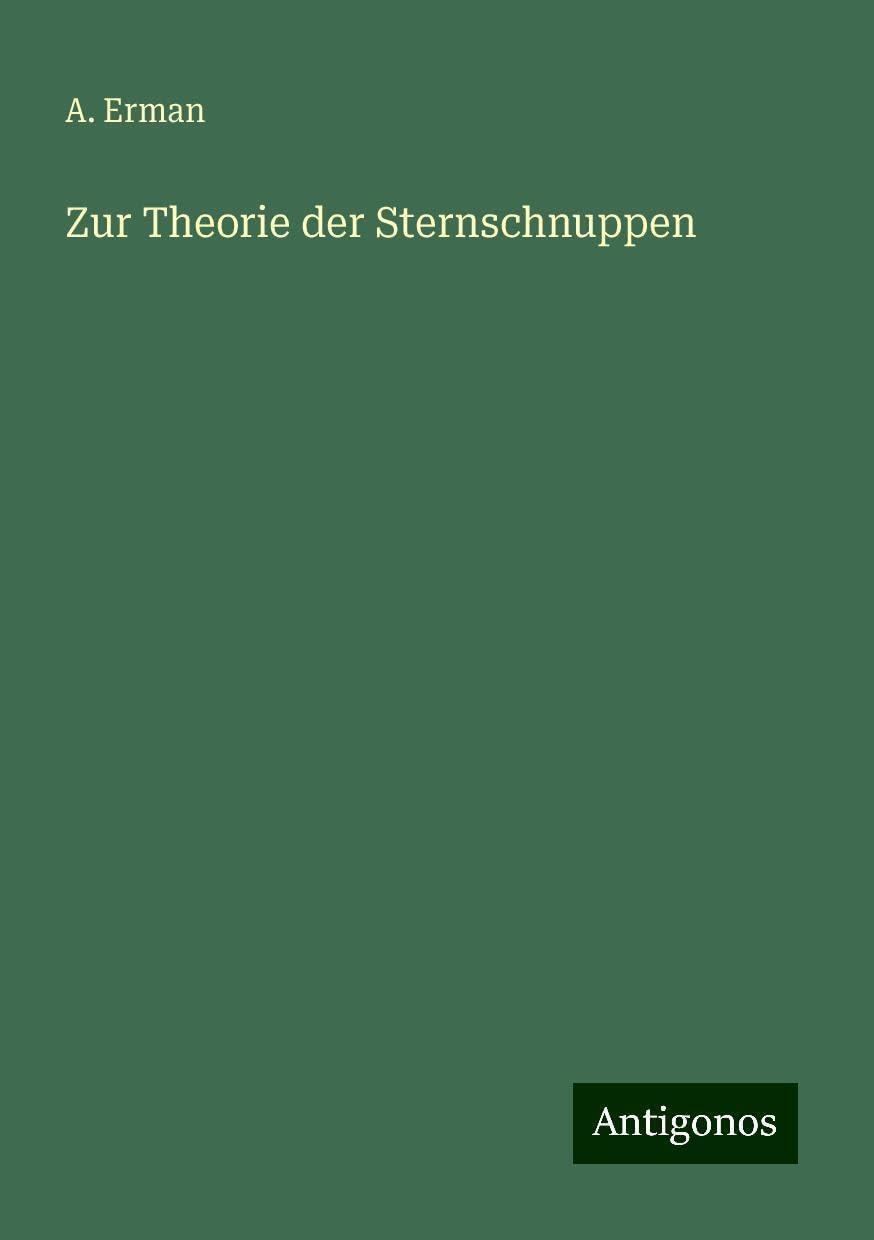 Zur Theorie der Sternschnuppen